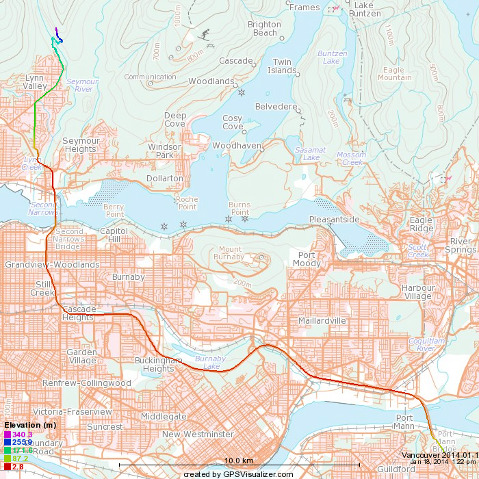 Rex's tracklog as PNG.