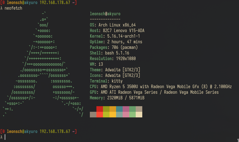 Obligatory neofetch (on laptop)
