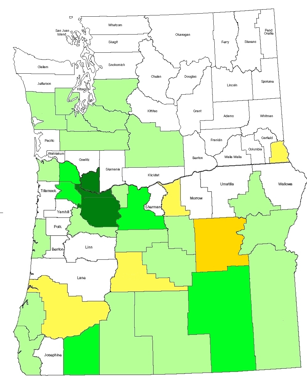 Oregon Washington Geohashing Map 2012-01-15.jpg