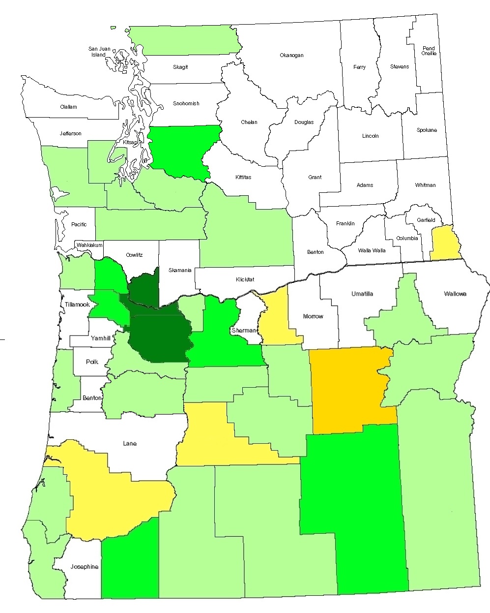 Oregon Washington Geohashing Map 2012-07-28.jpg