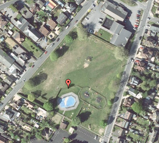 Meetup location in Hedge End recreation ground on Sunday 28th June