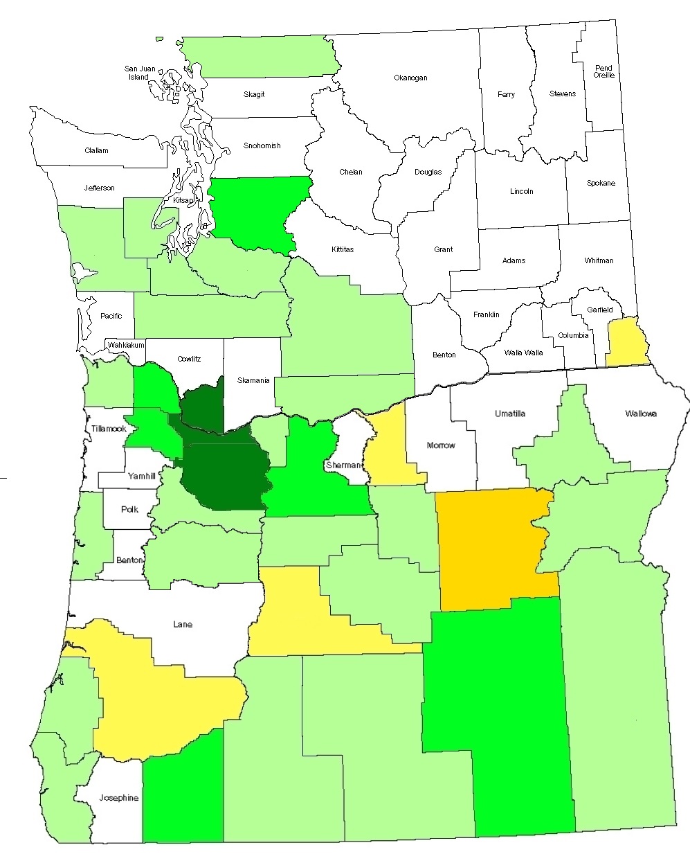Oregon Washington Geohashing Map 2012-08-03.jpg