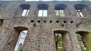 "medieval castle windows without glass"